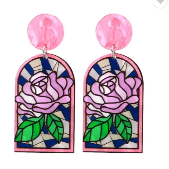 Vitalfinds Jewelry - Stained Glass Look Earrings